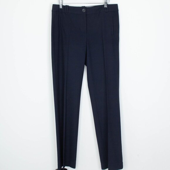 Talbots Womens Signature Straight Leg Trouser Pants Size 4 Black Career Office - Picture 1 of 7